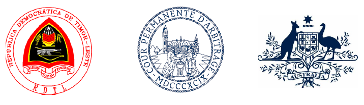 Crests of Timor-Leste, the Permanent Court of Arbitration and Australia