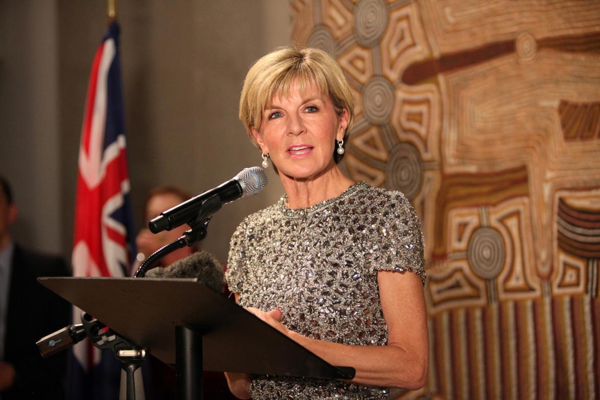 Foreign Minister Julie Bishop opens the G'Day USA Australia Day Exhibition,