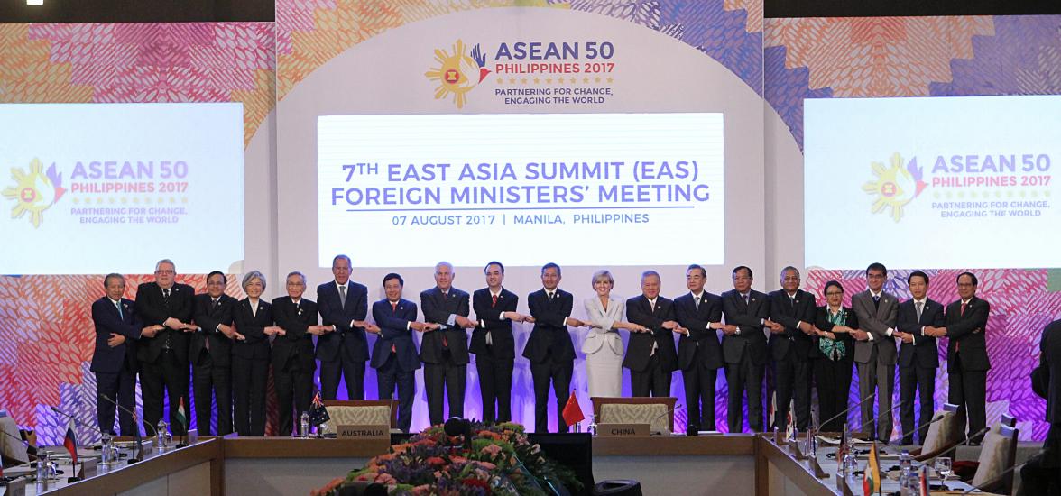 Foreign Minister Julie Bishop attended the East Asia Summit Foreign Ministers’ Meeting on regional security challenges held in Manila, 7 August 2017.