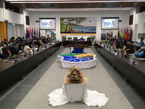 Australian Minister for Foreign Affairs, Senator the Hon Marise Payne addressing the audience at the launch of the Pacific Skills Partnership.