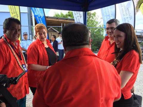 Australian Minister for Foreign Affairs, Senator the Hon Marise Payne, the President of French Polynesia, Édouard Fritch, the President of the Government of New Caledonia, Philippe Germain, and the Prime Minister of New Zealand, Rt Hon Jacinda Ardern spea
