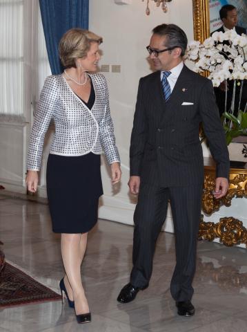 After signing the guest book. 5 December 2013