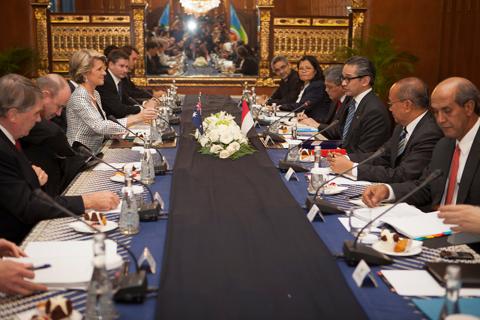 The start of the bilateral meeting. 5 December 2013