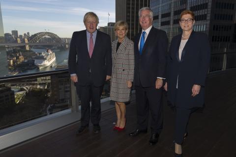 Foreign Minister Julie Bishop at the Demilitarised Zone