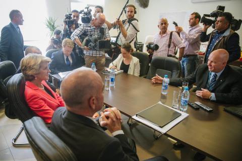 Meeting with Andrew Harper, UNHCR Country Representative in Jordan