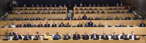 Foreign Minister Julie Bishop joins United Nations Secretary-General, António Guterres, President of the United States, Donald Trump, and other world leaders at the Ceremony on Reform of the UN at UN Headquarters in New York on 18 September, 2017