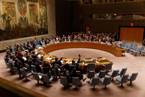 Visit to New York by Minister for Foreign Affairs Julie Bishop, 29 July 2015. Delegates to the UN Security Council vote on a resolution regarding Malaysia Airlines flight MH17. photo by Trevor Collens