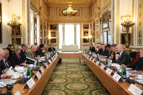 2014 AUKMIN talks get underway at Lancaster House, London. 11 March, 2014.