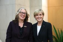 Minister Bishop and Ambassador Adams