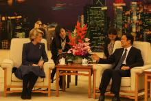 Australia's Foreign Minister Julie Bishop meets with Chinese Vice President Li Yuanchao in Beijing. December 2013