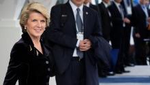 Hon Julie Bishop leaves the Nuclear Security Summit, The Hague, 25 March 2014