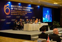 23 March 2016, Bali, Indonesia:  Foreign Minister Julie Bishop co-chairing the 6th Ministerial Conference of the Bali Process.